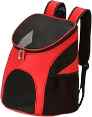 WeiLaiKeQi Pet Carrier Bag with Ventilation for Cats and Bunnies on The Go, Red
