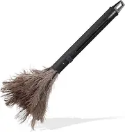LOEFLIFA Retractable Portable Duster with Handle Washable Feathered Cleaning Tool for Home Office Car and Hard to Reach Areas Static Dust Removal for Sofas Bookshelves and More