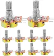 NOLITOY 10pcs Guitar Hardware Potentiometer Knurled Shaft for Electric Bass Guitar Volume Control