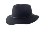 JACARU Australian Wool Poet Hat Trilby Fedora 100% WOOL Crushable Travel Genuine