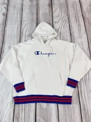 Rare Champion Men Reverse Weave SZ Large White Hoodie NWT (A5)