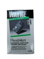 Wayne Electronic no float Sump Pump Control Switch & Alarm AU5ES Flood Alert