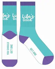 Frankly Funny Novelty Socks One Size Fits Most - Life's Good, EJF E10731