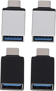 PHENOFICE Type-c to USB Adapter 4 Pack Portable Lightweight Compact Suitable for Phone Earphone Laptop Tablet