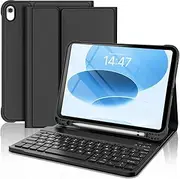 FOGARI Keyboard Case for iPad 11th Gen (A16 2025) / 10th Gen (10.9" 2022), Detachable Bluetooth UK Layout Keyboard for iPad 11/10.9, Black
