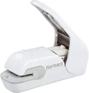 Stapleless Stapler, Harinacs Press, Holeless for 5 Sheets Binding (White)