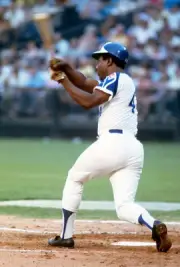 Outfielder Hank Aaron Atlanta Braves bats at an Major League Base- 1974 Photo 3