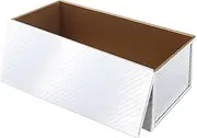 SINJEUN Toast Bread Baking Tin, 1000 g Bread Baking Mould with Lid, 34 x 13.5 x 12 cm, Bread Loaf Tin, Silver for Baking Toast, Cake, 2.2 lb