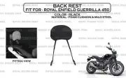 Royal Enfield Guerrilla 450 Black "Back Rest For Passenger"