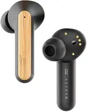 House of Marley Redemption ANC: Noise Cancelling True Wireless Earbuds with Microphone, Bluetooth Connectivity, 20 Hours Total Playtime, and Sustainable Materials, Signature Black