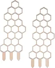 JISADER Durable Flower Trellis Climbing Frame, Flower Support Holder, Hexagon