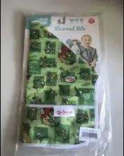 Dr Seuss by Bumkins, Green Eggs and Ham Sleeved Bib, Catch-all Pocket 6-24 Month