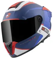 FC-Moto Hawk EVO-X Helmet, black-white-red-blue, Size 2XL for Men Black White Red Blue