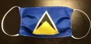2 Pack Saint Lucia Face Mask Washable St. Lucia Flag BUY ONE GET ONE FREE