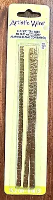 Flat Pattern Wire Vine 6 in Artistic Wire Gold Color - Brass A361R-100