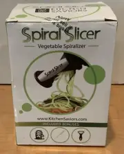 Kitchen Saviors Spiral Slicer Vegetable Spiralizer W/ Bonus New In Sealed Box