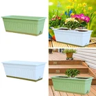 Flower Pot with Drainage Holes Outside Vegetable Box Lawn Window Box Planter