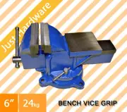 6" 150mm Super Heavy Duty Bench Vice, Swivel Base Workshop Grip Clamp