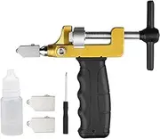 2 in 1 Glass Tile Cutter Breaker with Oiling Hole, Manual Hand Tool for Home DIY Cutting Breaking Glass, Mirror, Ceramic Tile, Glazed Tile (Type A)