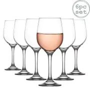 6x Fame Red Wine Glasses Classic Stemware Goblets 395ml