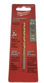 48-89-2208 11/64" X 3.2" Milwaukee TiN Coated Drill Bit Split Point