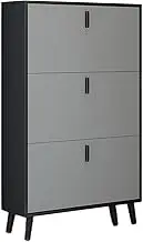 Ultra Thin Shoe Rack Shoe Cabinet with Turnbucket Design for Narrow Doorway Home Entryway Door Pouch Shoe Shelf