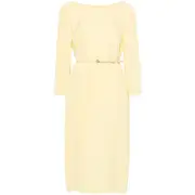 [Gucci] Gucci Cady Midi Dress 40 IT YELLOW