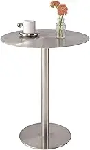 High Top Table, Height Cocktail Table Bar Table, Round Dining Table for Living Room Party, Pub End Side Table, Sofa Coffee Table Tea Able Snack Table(60x105cm/2.0x3.4ft)