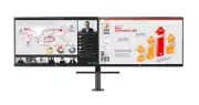 LG 27-inch QHD Monitor Ergo Dual with Daisy Chain Limited Warranty 1 Year Parts