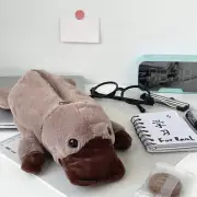 Cute Platypus Pencil Case Cosmetic Bag Plush Pen Pouch High Capacity Storag.pi