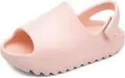 [GRS GRANDROSÉ] Toddler Little Kids Slides Sandals, Kid Summer Slip On Slides Sandals