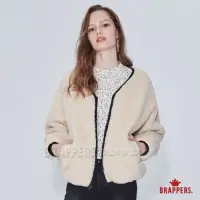 在飛比找Yahoo奇摩購物中心優惠-BRAPPERS 女款 雙面穿羊羔絨外套-米白