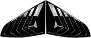 Compatible for BMW 4 Series Gran Coupe G26 2020+ Car Rear Window Shutter Cover Trim Window Louver Side Vent Trim Carbon Fiber Accessories(Gloss Black)