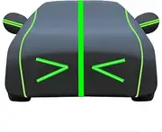 Car Cover Waterproof for Ford Mustang/Mustang GT, Full Car Cover Outdoor Sun Rain Dust Scratch All Weather Protection Durable UV Resistant with Reflective Strips Car Covers(D,Single Layer_Mustang GT)