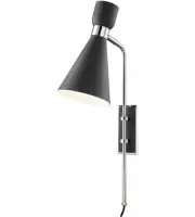 1 LIGHT WALL SCONCE WITH PLUG by Mitzi by Hudson Valley Lighting HL295101-PN/BK