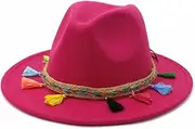 [Hcclijo] Men Women British Style Trilby Party Formal Panama Cap Dress Hat Cowboy Winter Hats