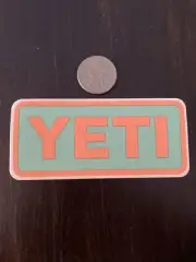 New Yeti Coolers Blue/Green Orange/Peach Colored Sticker Hydroflask Car Decal