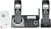 VTech Executive Dual Keypad Cordless Bundle - NBN Ready Phone System - Cordless deskset Plus 1 Cordless handset