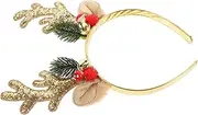 Christmas Antler Sequin Headband Mouse Costume Christmas Headpiece Reindeer Antlers for Cute Reindeer Antlers Hat Role-playing Antlers Christmas Hair Accessories Elk Fabric