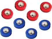 Kisangel 16 Pcs Tabletop Shuffleboard Family Games for Kids 4 and up Soccer Things Replacement Shuffleboard Rollers Rolling Balls Air Hockey Mini Toy Sliding Beads Puck Wheel Set Steel