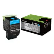 Lexmark 70C0XCG (700XCG) Return Program Extra High-Yield Toner, Cyan, TAA Compli