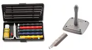 Lansky Deluxe Knife Sharpening System + Universal Mount + Medium Serrated Hone LSMRT Bundle