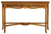 CT Jepara Solid Timber Carved Sofa Table
