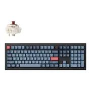 keychron V6 MAX Full Assembled Knob RGB Hot-Swap Gateron Wireless QMK Black Custom Keyboard - Brown Switch [KBKCV6MD3]