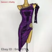 Women Latin Dance Performance Dress Competition Dress Chacha Rumba Clothing