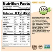 Lenny & Larry Complete Cookie Peanut Butter - Delicious Vegan Protein Snack