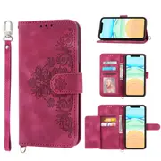 MCC iPhone 13 Pro Max Wallet Case Cover Extra Card Slots with Strap Apple ProMax [Red]