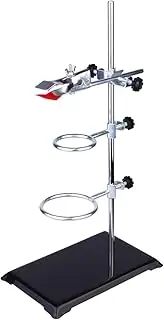 ABOOFAN Laboratory Grade Stand for Chemical Experiments Multi Purpose Rack for Test Tubes and Flask Support for Filtration and Heating Metalware