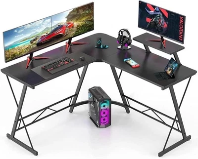 L Shaped Desk Computer Corner Desk, L Shaped Home Office Desk, Large Gaming Desk