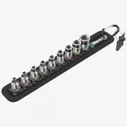 Wera 003880 Belt 1 Zyklop 1/4" Socket Set with Holding Function - Metric